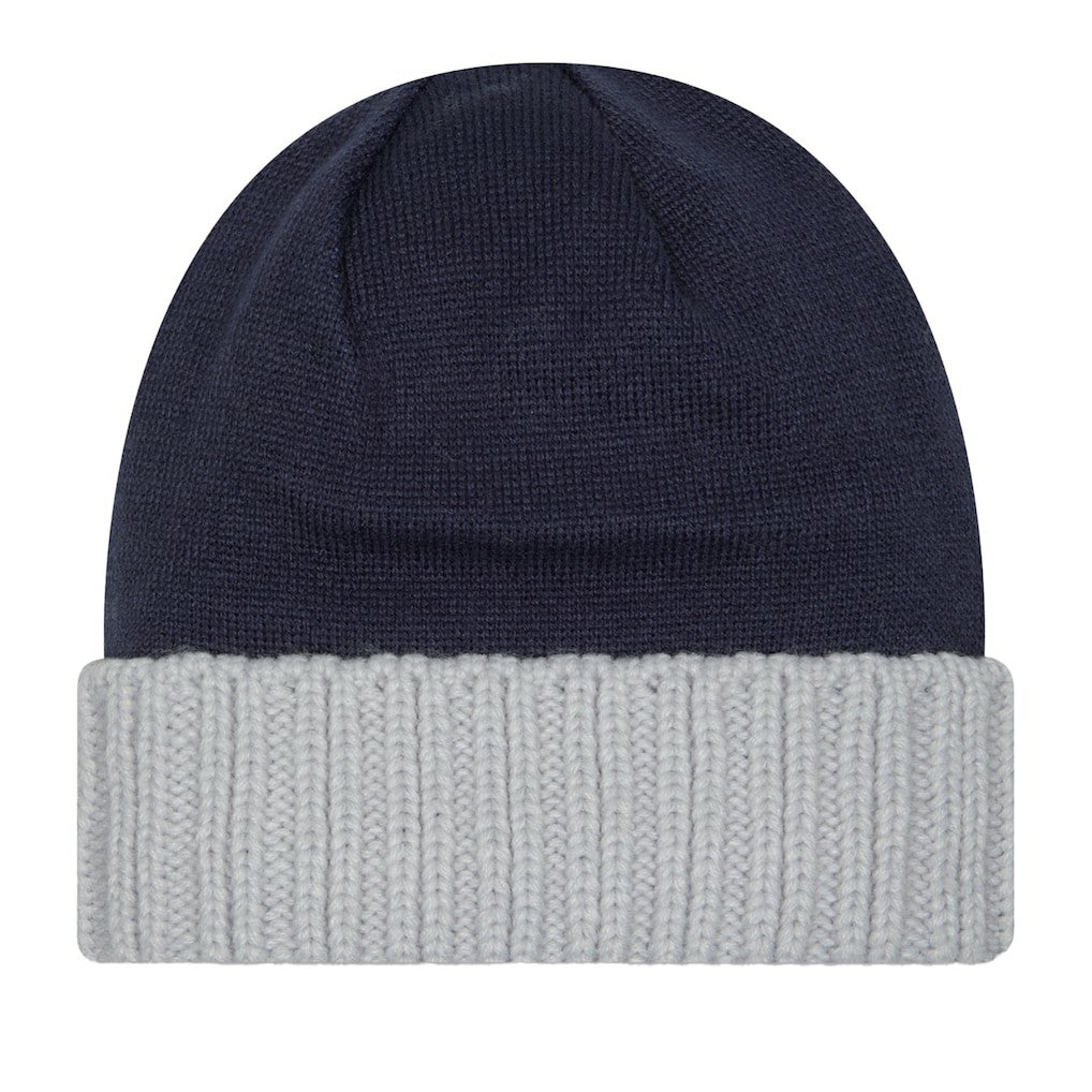 Dallas Cowboys New Era Oversize Cuffed Knit Hat - Navy/Gray - NFL