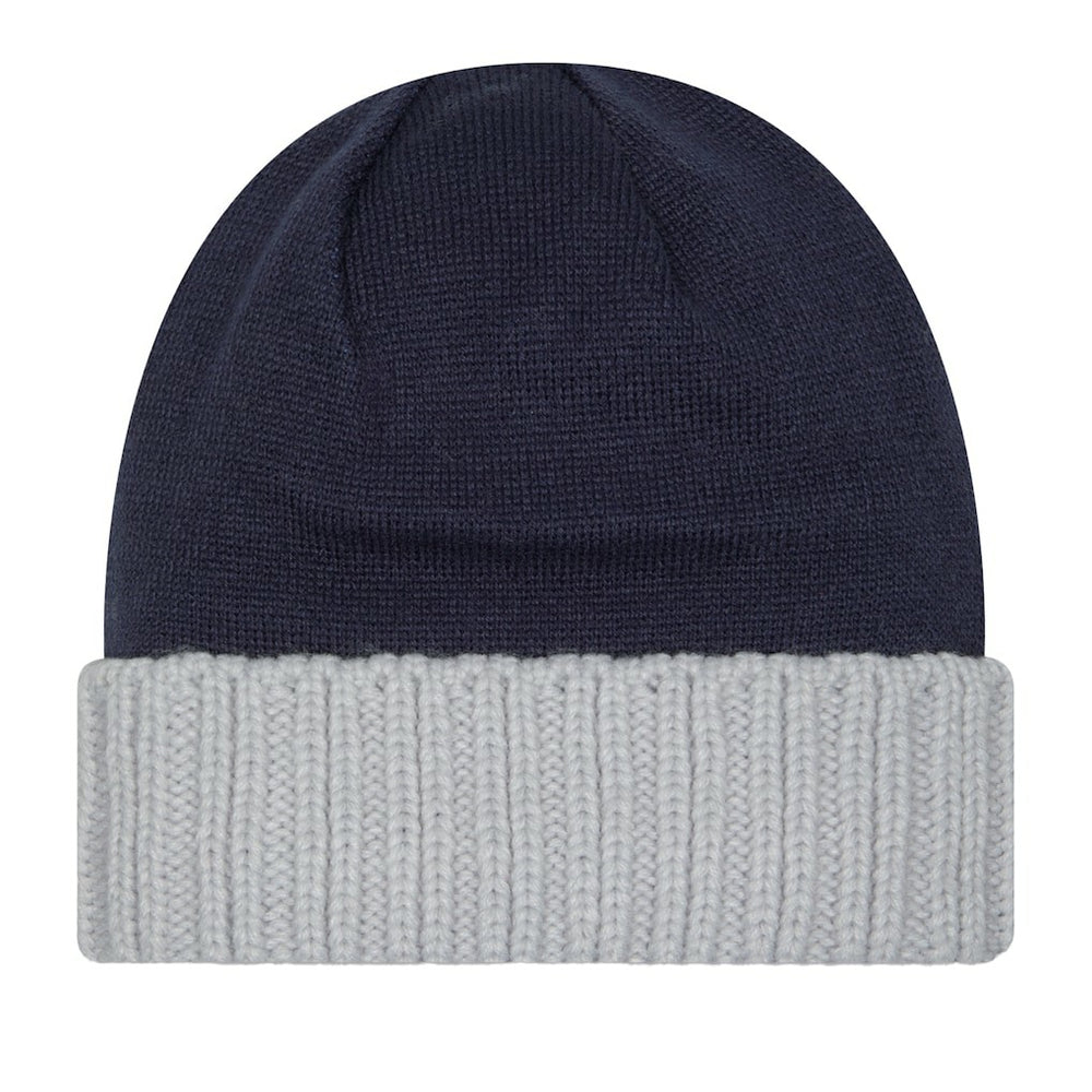 Dallas Cowboys New Era Oversize Cuffed Knit Hat - Navy/Gray - NFL