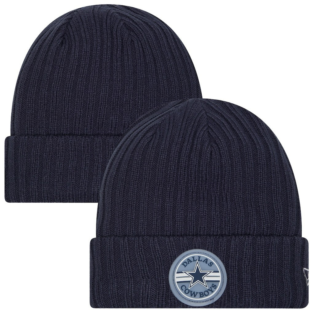 Dallas Cowboys New Era Sport Night Cuffed Knit Hat - Navy - NFL