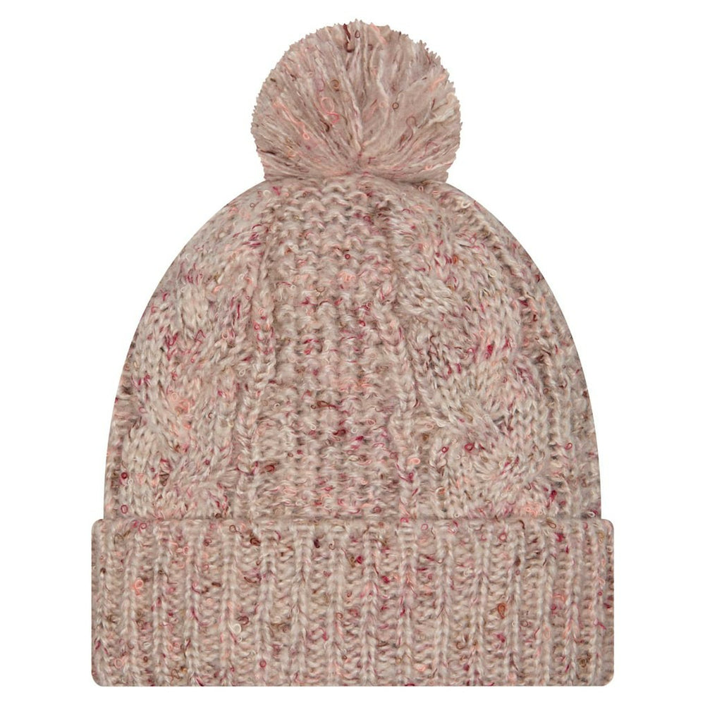 Dallas Cowboys New Era Women's Trendy Tone Cuffed Knit Hat with Pom - Stone - NFL