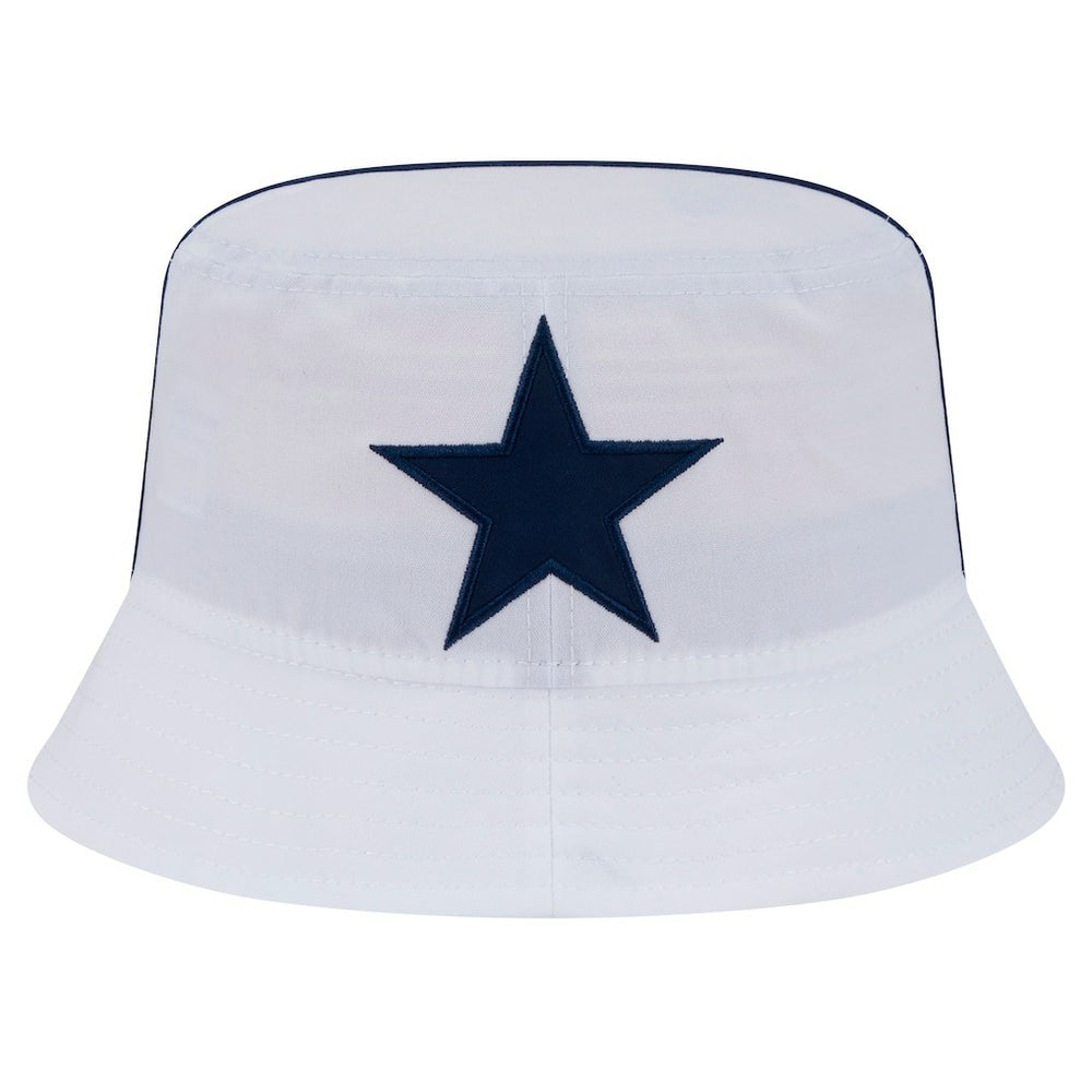 Dallas Cowboys New Era Helmet Bucket Hat - White - NFL