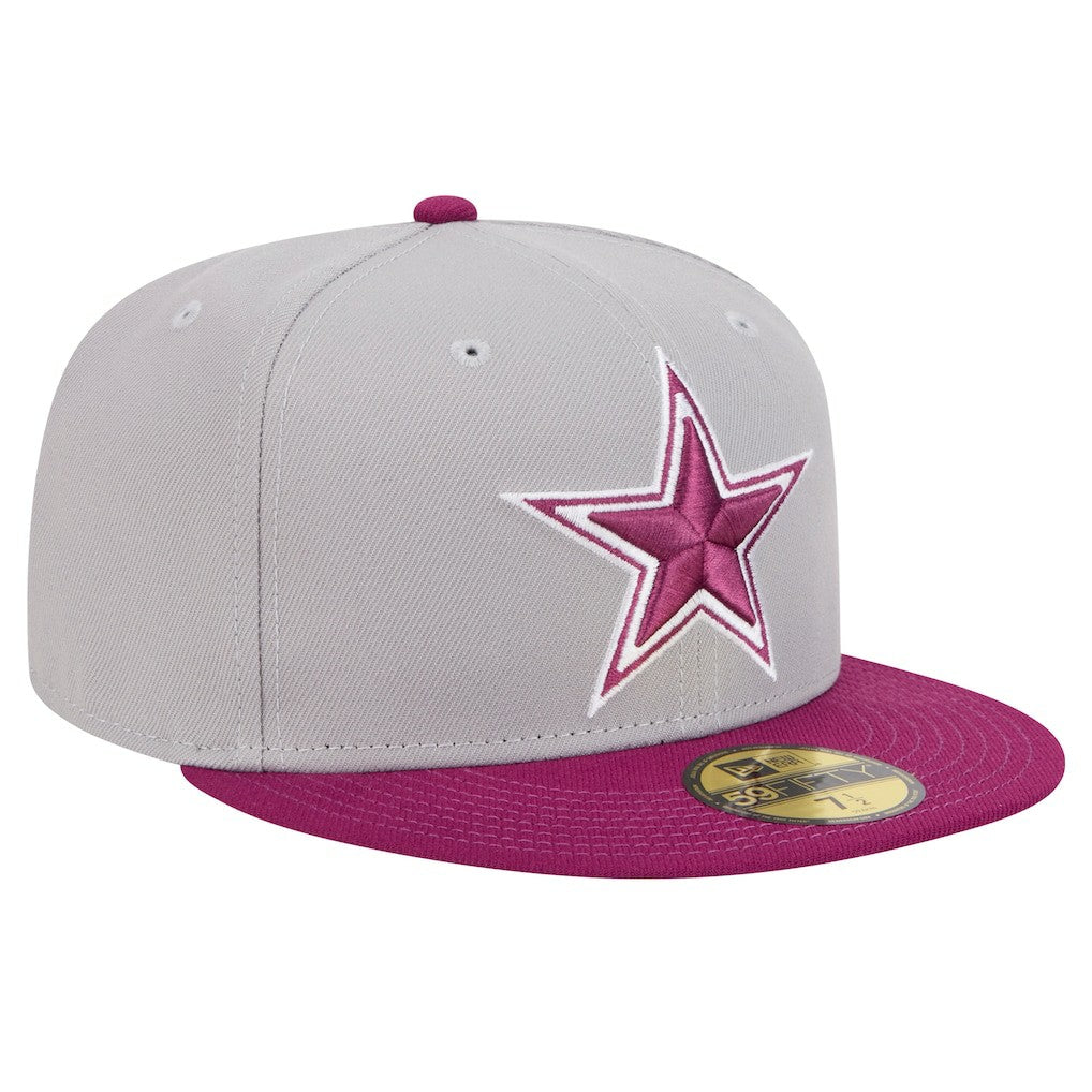 Dallas Cowboys New Era Two-Tone Color Pack 59FIFTY Fitted Hat - Gray/Purple - NFL