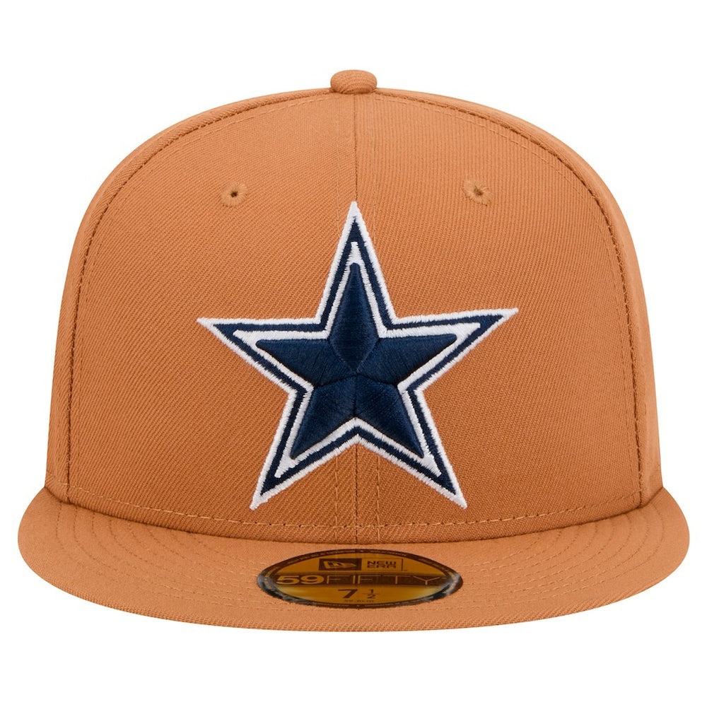 Dallas Cowboys New Era Color Pack Side Patch 59FIFTY Fitted Hat - Brown - NFL