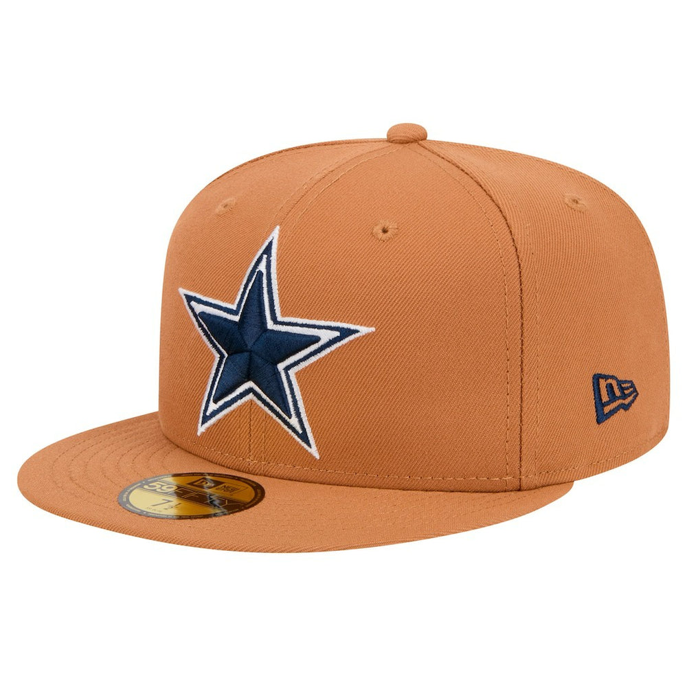 Dallas Cowboys New Era Color Pack Side Patch 59FIFTY Fitted Hat - Brown - NFL