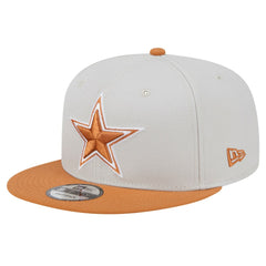 Dallas Cowboys New Era Two-Tone Color Pack 9FIFTY Snapback Hat - Stone/Brown - NFL