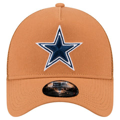 Dallas Cowboys New Era Color Pack Side Patch A-Frame 9FORTY Adjustable Hat - Brown - NFL