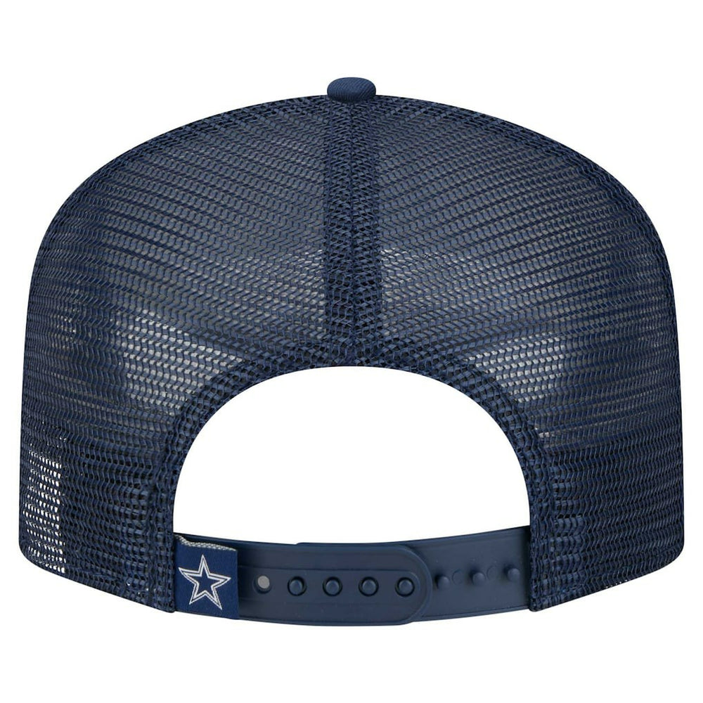 Dallas Cowboys New Era Youth Distressed 9FIFTY A-Frame Snapback Hat - White/Navy - NFL