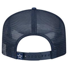 Dallas Cowboys New Era Youth Distressed 9FIFTY A-Frame Snapback Hat - White/Navy - NFL