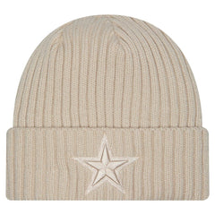 Dallas Cowboys New Era Color Pack Cuffed Knit Hat - Stone - NFL