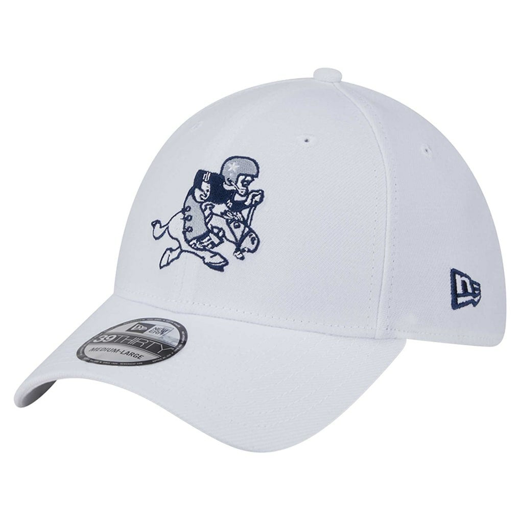 Dallas Cowboys New Era Throwback 39THIRTY Flex Hat - White - NFL