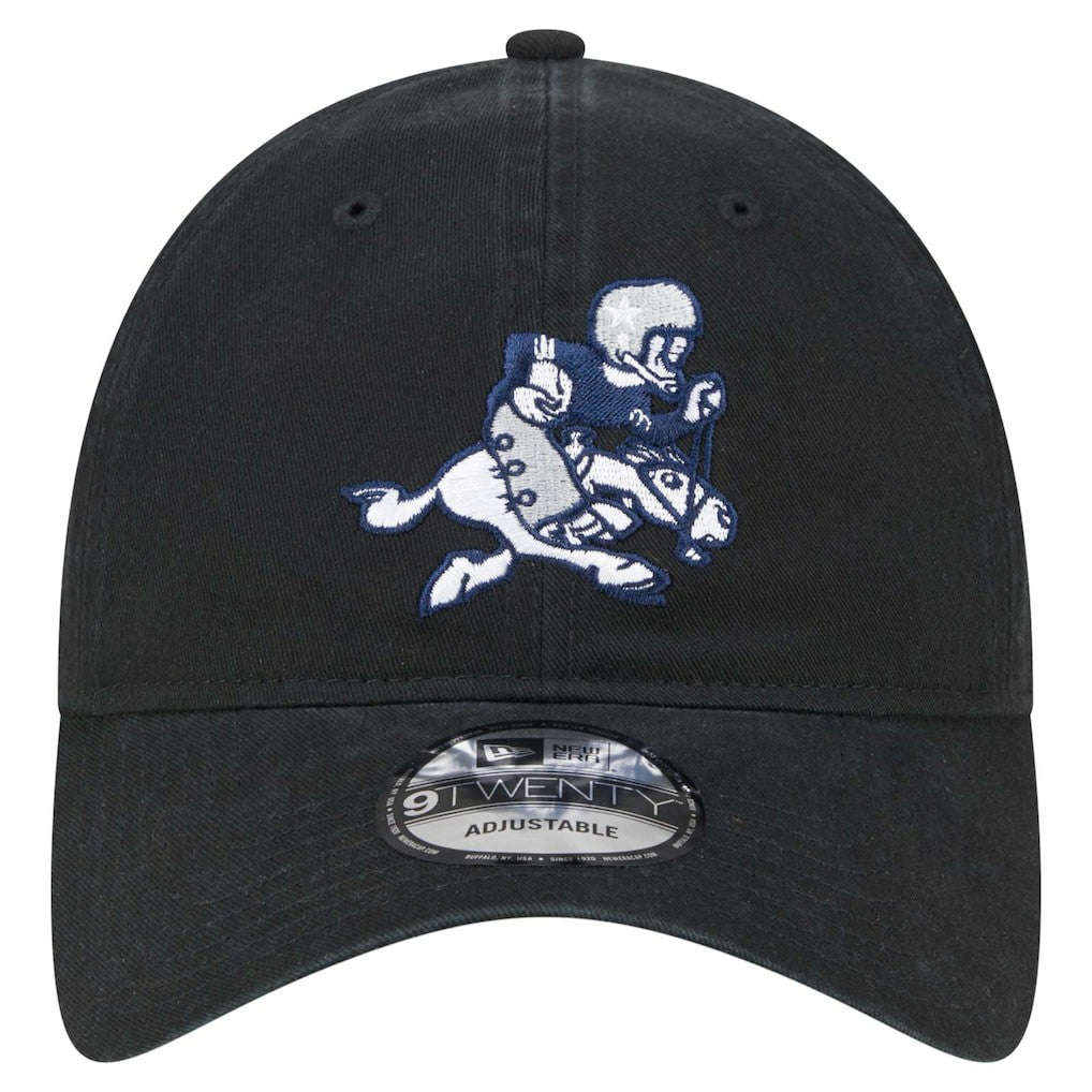 Dallas Cowboys New Era Main 9TWENTY Adjustable Hat - Black - NFL