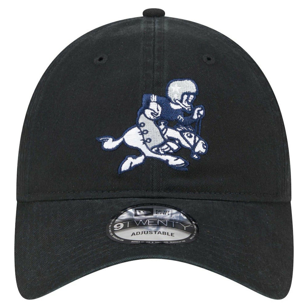 Dallas Cowboys New Era Main 9TWENTY Adjustable Hat - Black - NFL