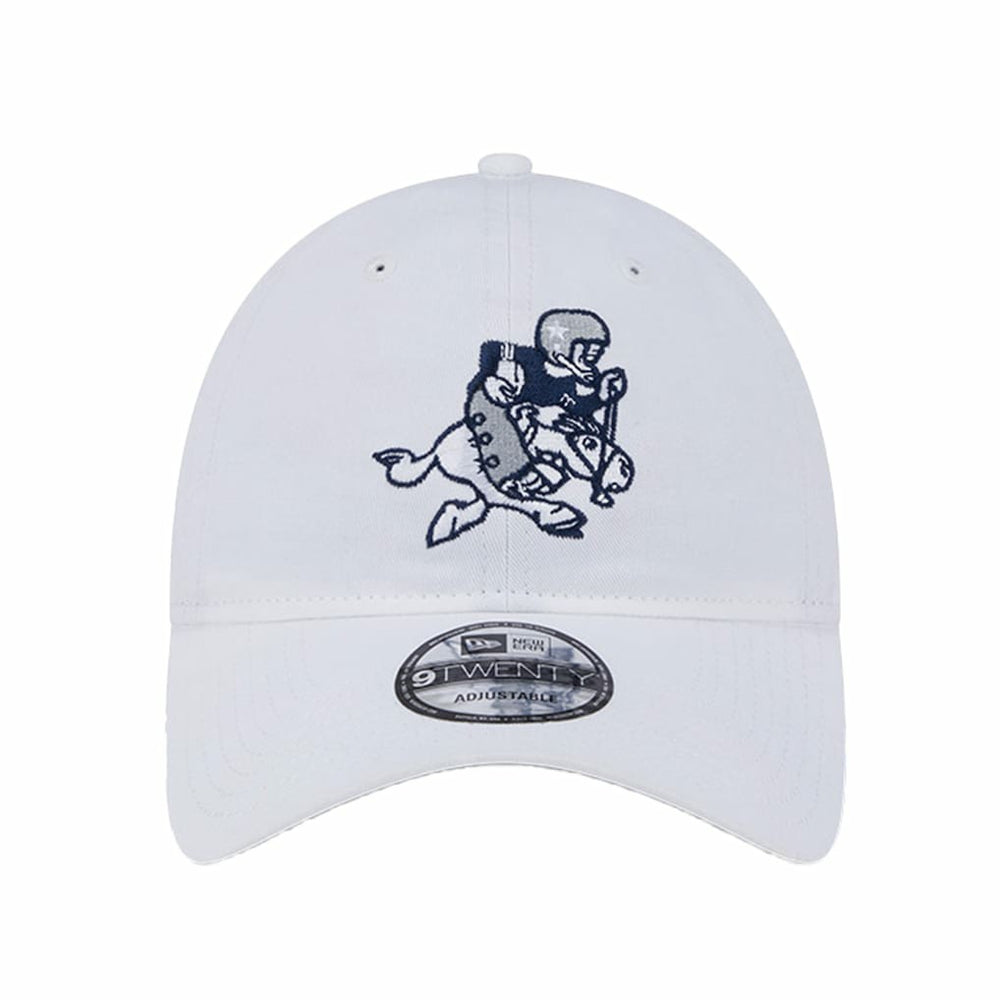 Dallas Cowboys New Era Retro Main 9TWENTY Adjustable Hat - White - NFL