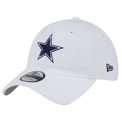 Dallas Cowboys New Era Main 9TWENTY Adjustable Hat - White - NFL