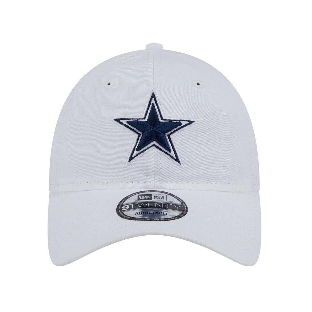 Dallas Cowboys New Era Main 9TWENTY Adjustable Hat - White - NFL