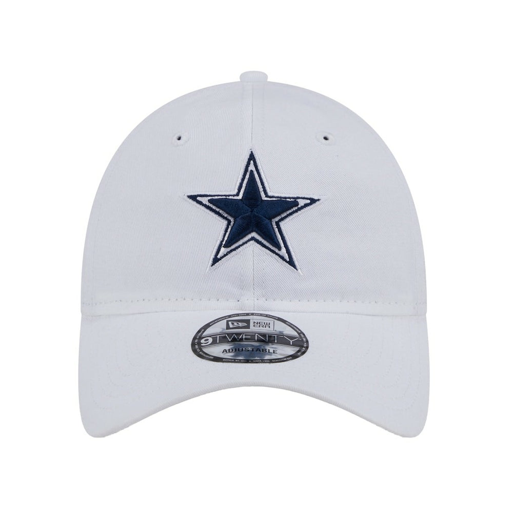Dallas Cowboys New Era Main 9TWENTY Adjustable Hat - White - NFL
