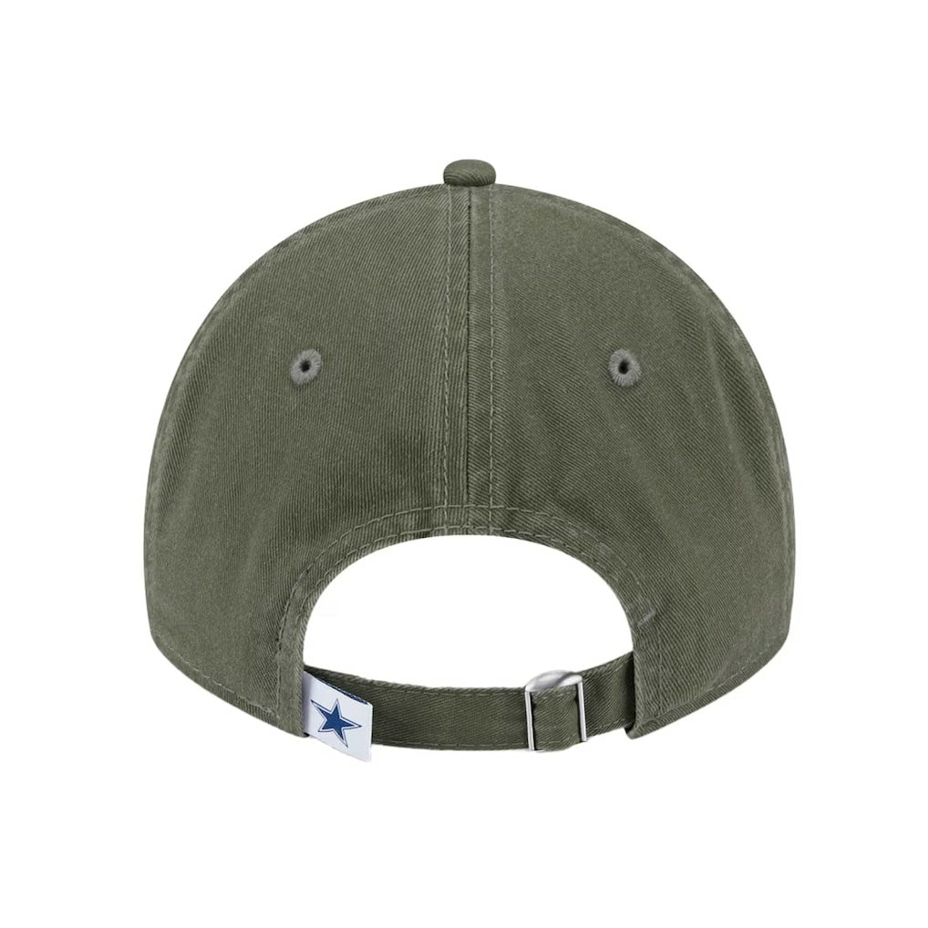 Dallas Cowboys New Era Youth Main 9TWENTY Adjustable Hat - Olive - NFL