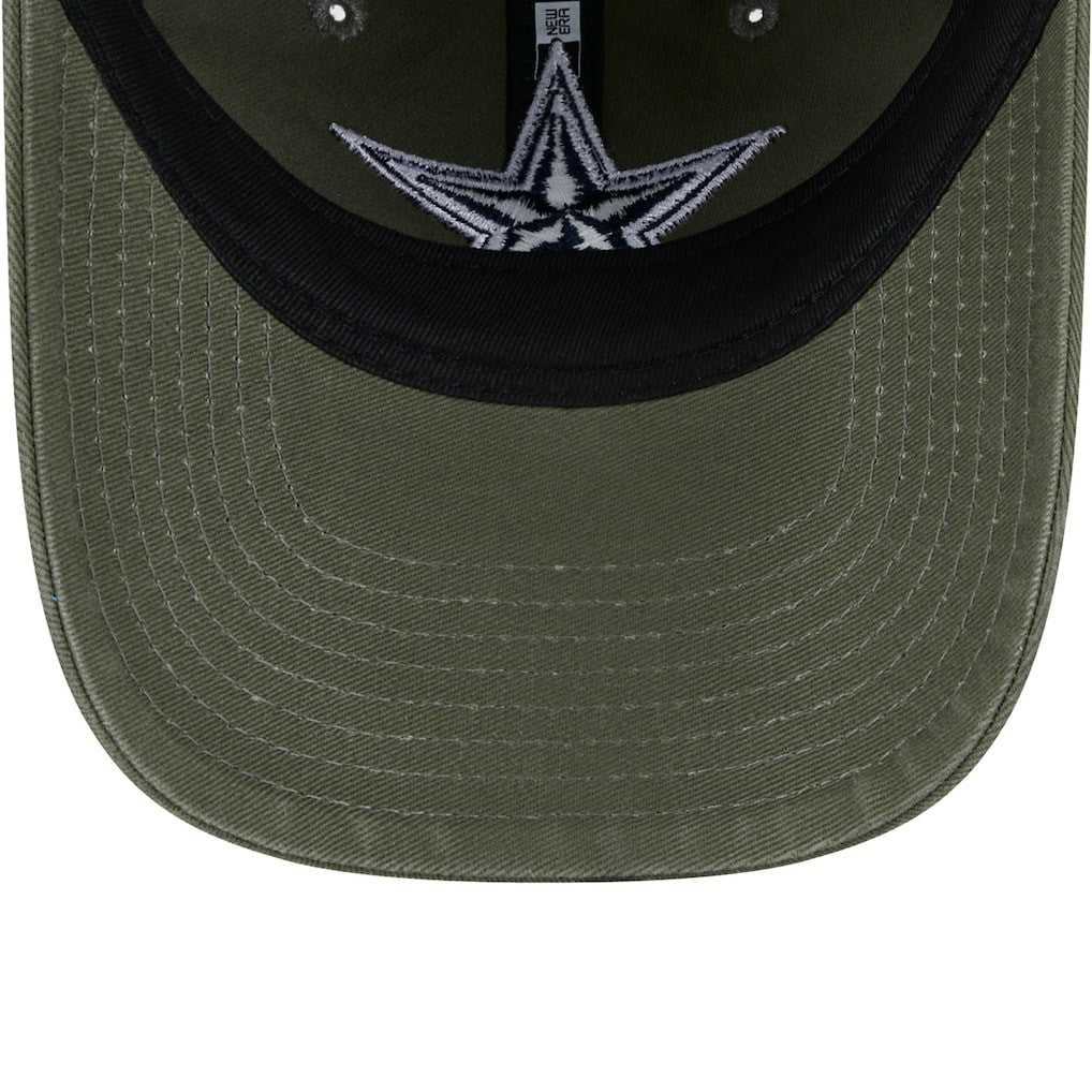 Dallas Cowboys New Era Youth Main 9TWENTY Adjustable Hat - Olive - NFL