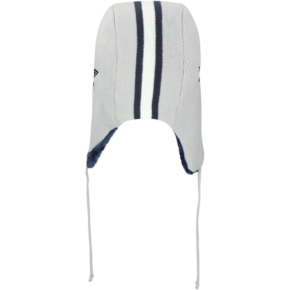 Dallas Cowboys New Era Helmet Head Trapper Knit Hat - Gray - NFL