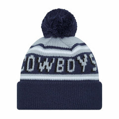 Dallas Cowboys New Era Preschool Main Wordmark Cuffed Knit Hat with Pom - Navy - NFL
