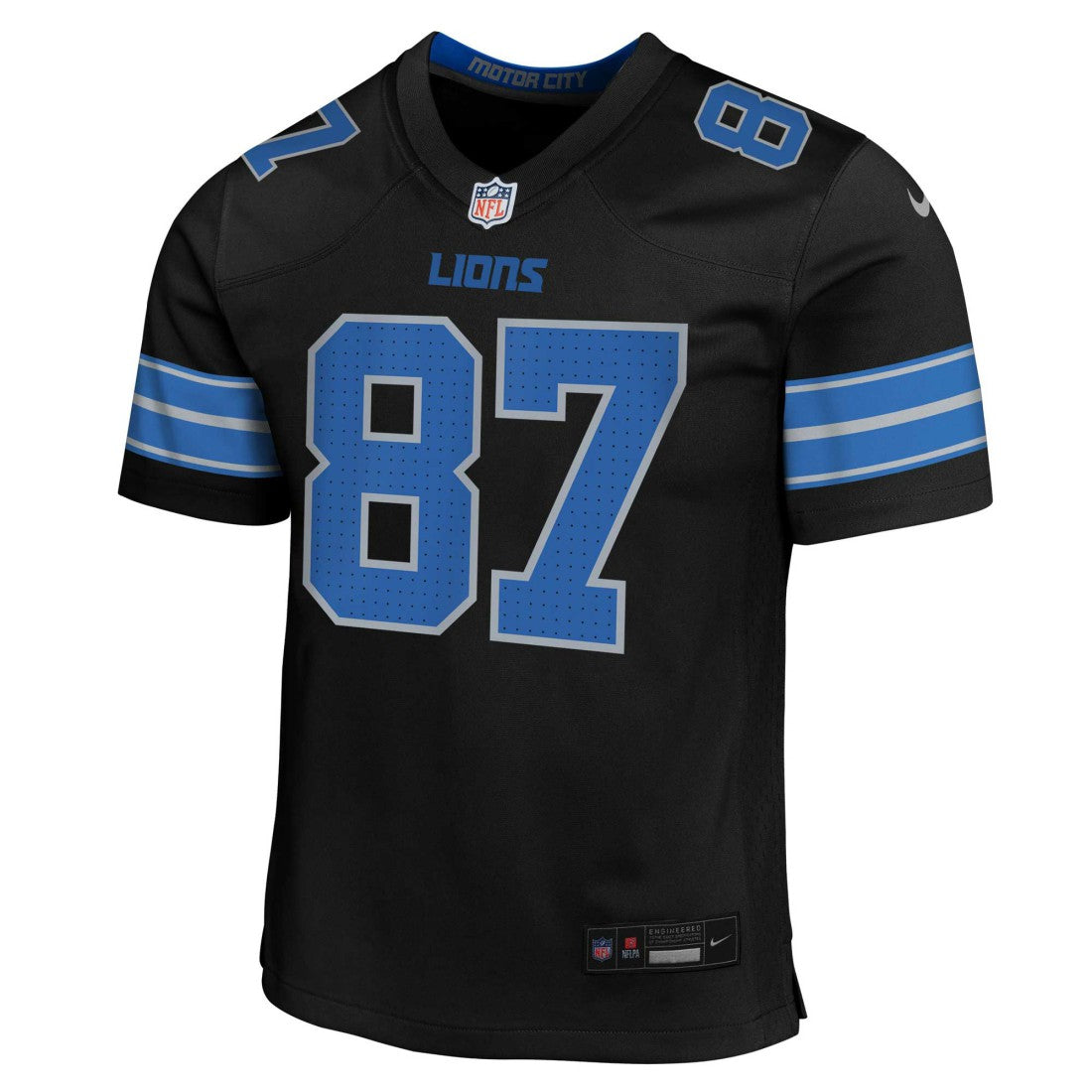 Sam LaPorta Detroit Lions Youth Game Jersey - Black - Nike