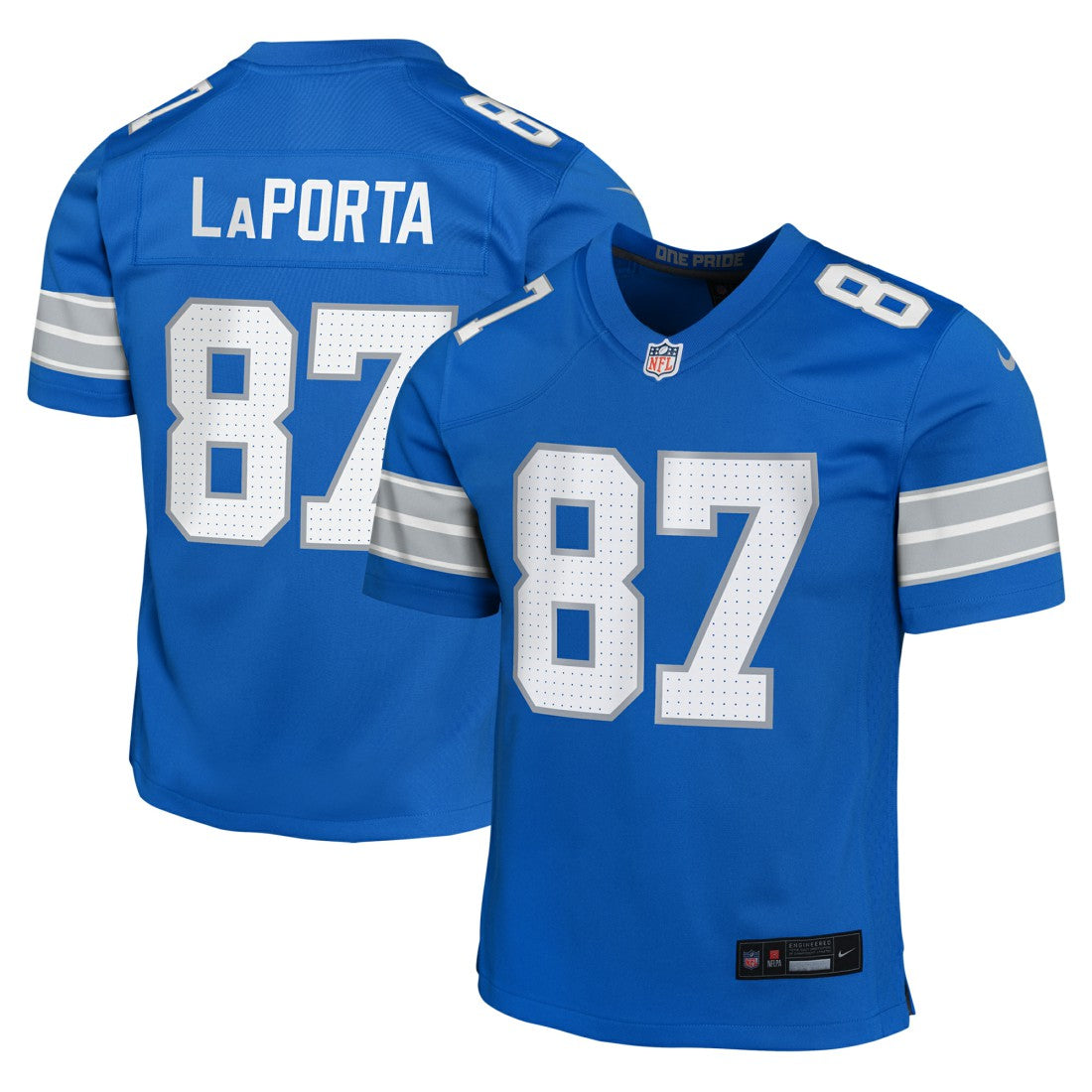 Sam LaPorta Detroit Lions Youth Game Jersey - Blue - Nike