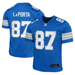 Sam LaPorta Detroit Lions Youth Game Jersey - Blue - Nike