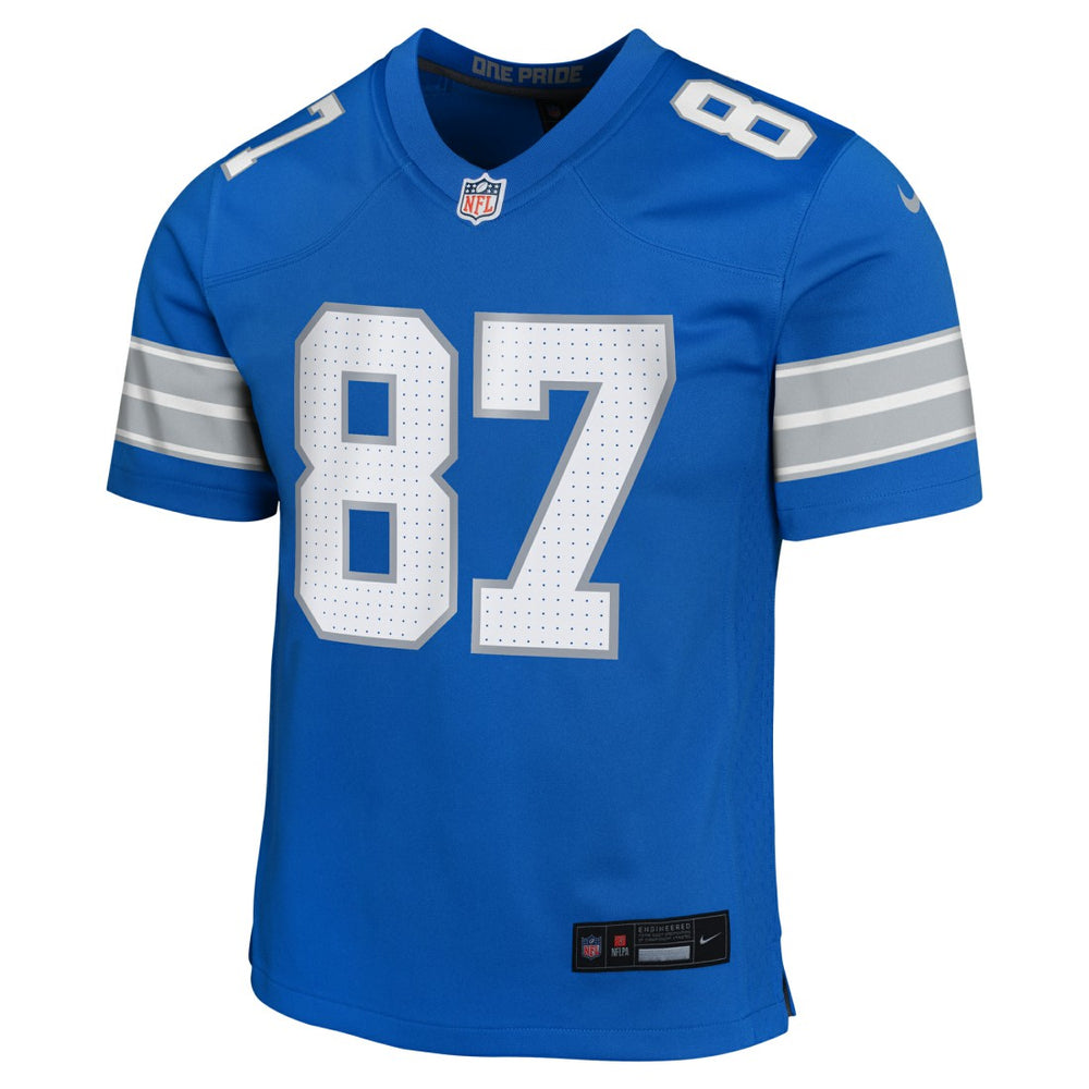 Sam LaPorta Detroit Lions Youth Game Jersey - Blue - Nike