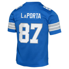 Sam LaPorta Detroit Lions Youth Game Jersey - Blue - Nike