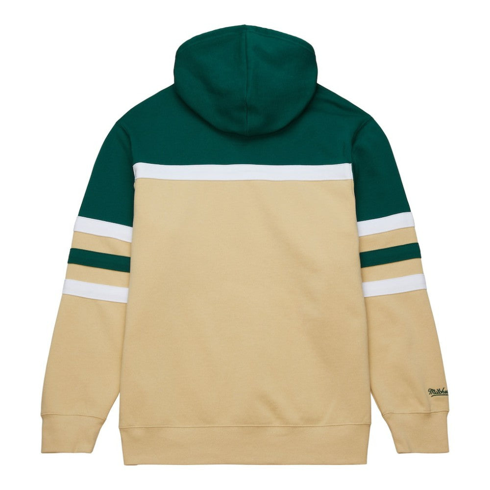 Minnesota Wild Mitchell & Ness Head Coach Pullover Hoodie - Cream/Green | NHL online