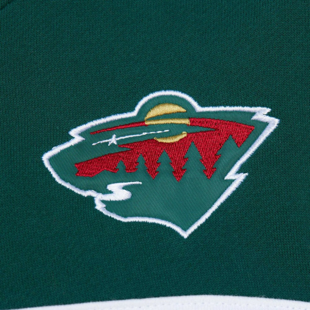 Minnesota Wild Mitchell & Ness Head Coach Pullover Hoodie - Cream/Green | NHL online