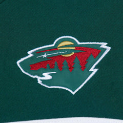 Minnesota Wild Mitchell & Ness Head Coach Pullover Hoodie - Cream/Green | NHL online