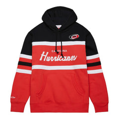 Carolina Hurricanes Mitchell & Ness Head Coach Pullover Hoodie - Red/Black | NHL Clearance