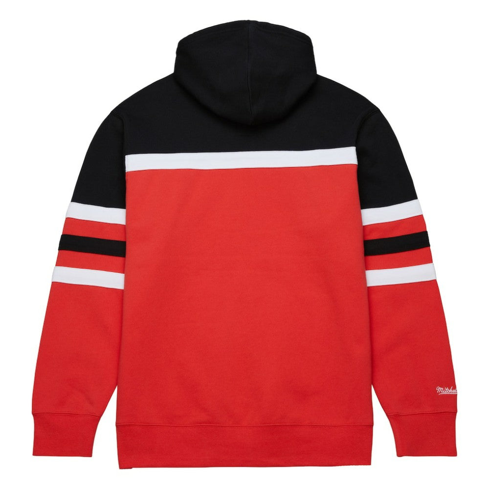 Carolina Hurricanes Mitchell & Ness Head Coach Pullover Hoodie - Red/Black | NHL Clearance