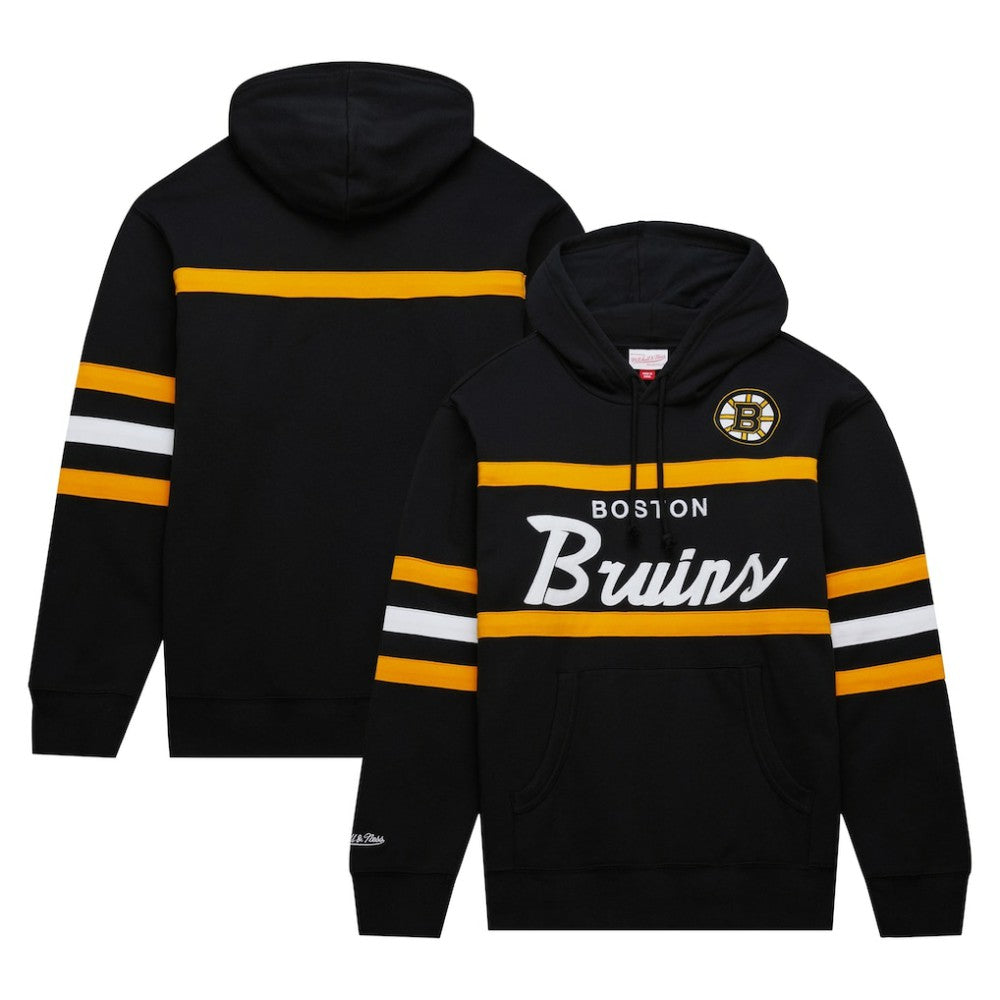 Boston Bruins Mitchell & Ness Head Coach Pullover Hoodie - Black | NHL online