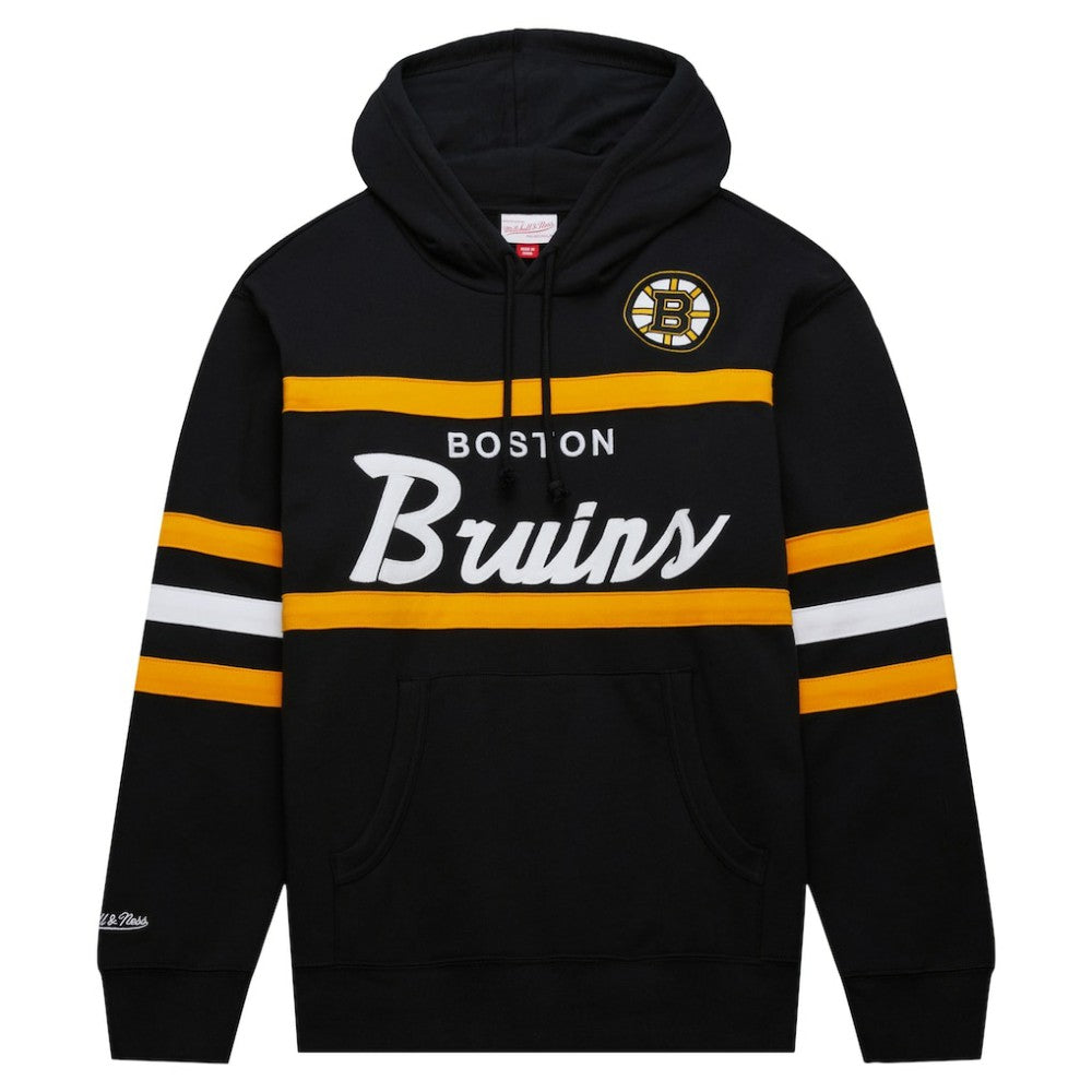 Boston Bruins Mitchell & Ness Head Coach Pullover Hoodie - Black | NHL online