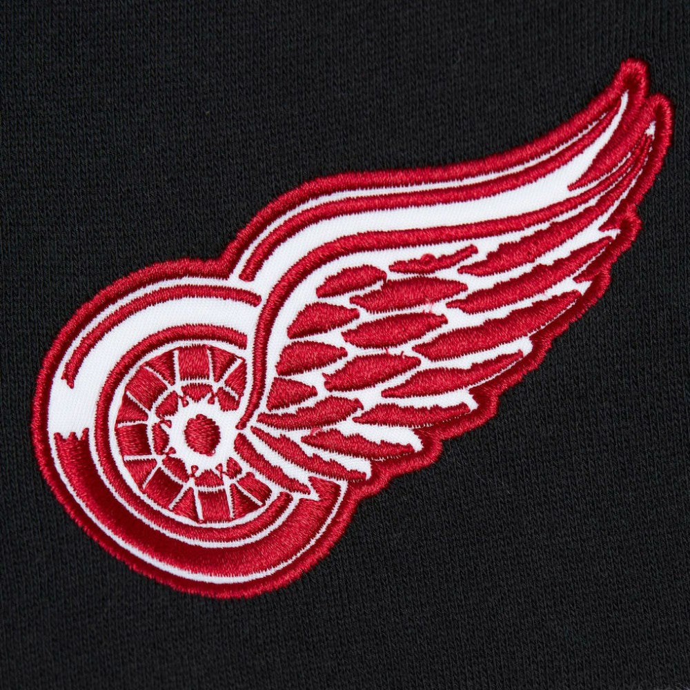 Detroit Red Wings Mitchell & Ness Head Coach Pullover Hoodie - Red/Black | NHL Lifestyle