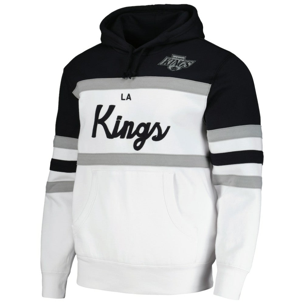 Los Angeles Kings Mitchell & Ness Head Coach Pullover Hoodie - White/Black | NHL on sale