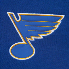 St. Louis Blues Mitchell & Ness Head Coach Pullover Hoodie - White/Blue | NHL near me