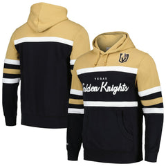 Vegas Golden Knights Mitchell & Ness Head Coach Pullover Hoodie - Black/Gold | NHL online