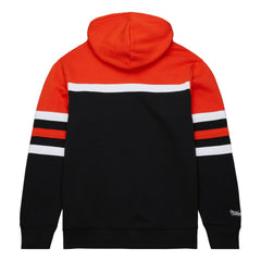 Philadelphia Flyers Mitchell & Ness Head Coach Pullover Hoodie - Black/Orange | NHL Lifestyle