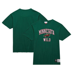 Minnesota Wild Mitchell & Ness Legendary Slub T-Shirt - Green | NHL Clearance
