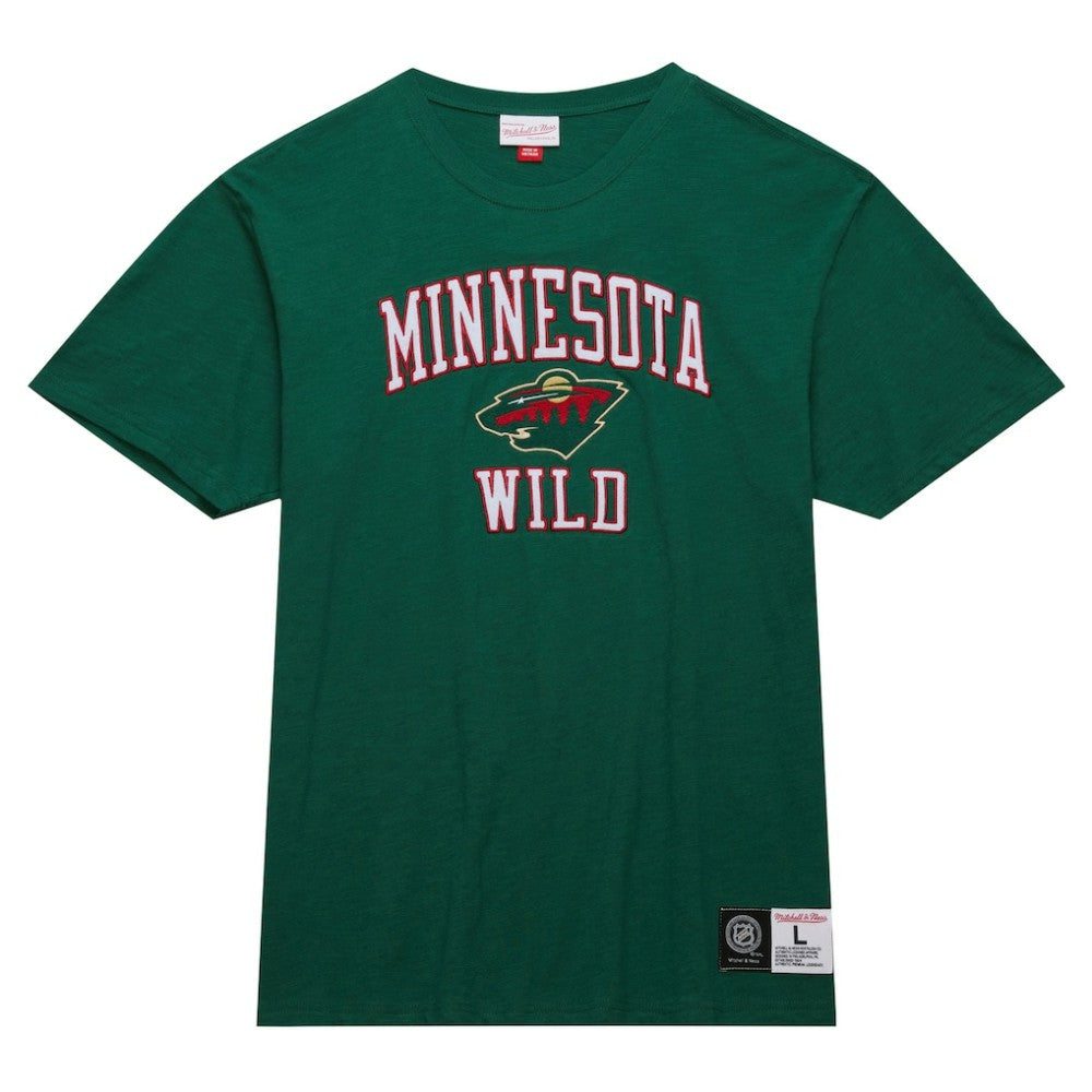 Minnesota Wild Mitchell & Ness Legendary Slub T-Shirt - Green | NHL Clearance