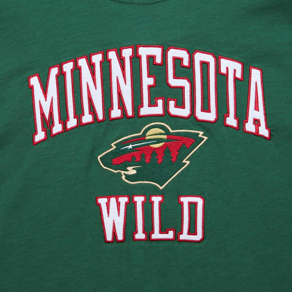 Minnesota Wild Mitchell & Ness Legendary Slub T-Shirt - Green | NHL Clearance