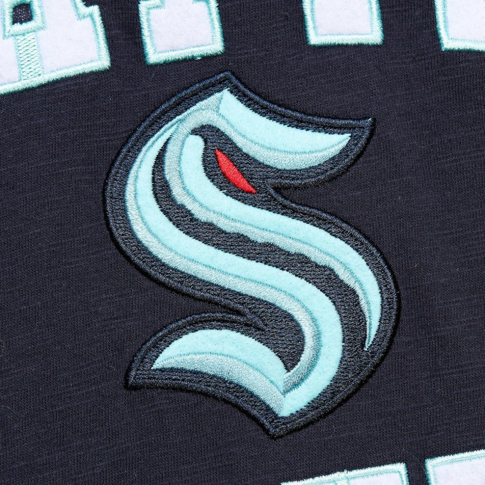 Seattle Kraken Mitchell & Ness Legendary Slub T-Shirt - Deep Sea Blue | NHL Clearance