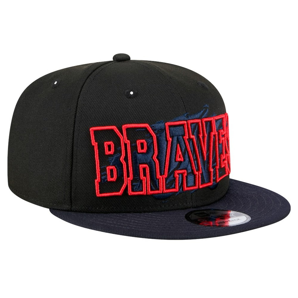 Atlanta Braves New Era Splatter 9FIFTY Snapback Hat for sale