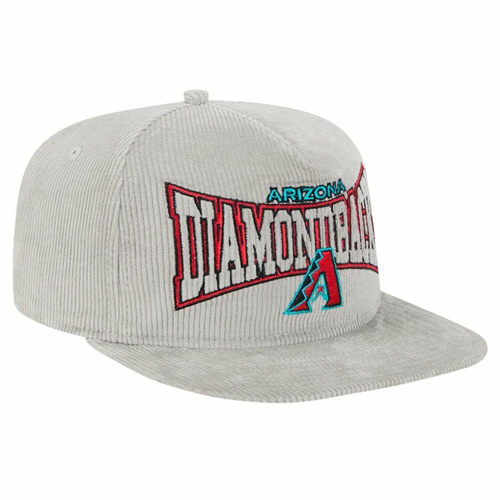 New Era Arizona Diamondbacks Gray Corduroy Golfer Snapback Hat Near Me