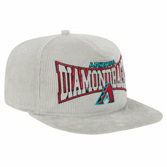 New Era Arizona Diamondbacks Gray Corduroy Golfer Snapback Hat Near Me