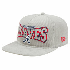 New Era Atlanta Braves Gray Corduroy Golfer Snapback Hat Outlet