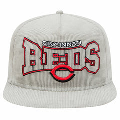 New Era Cincinnati Reds Gray Corduroy Golfer Snapback Hat Online
